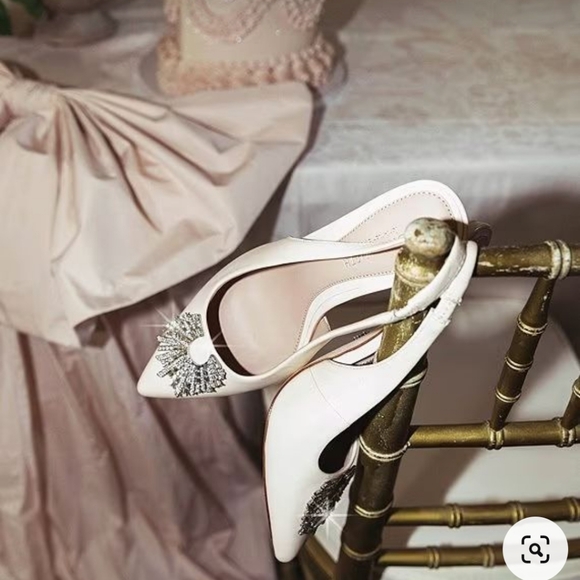 Antonio Melani x Born on Fifth Millie Leather Jewel Ornament Slingback P… - Picture 7 of 7